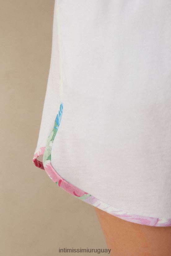 shorts de algodón supima ultrafresh summer garden Intimissimi mujer 001-blanco V806B81633 vestir