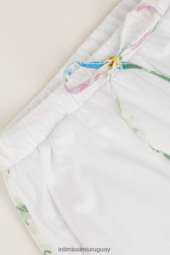 shorts de algodón supima ultrafresh summer garden Intimissimi mujer 001-blanco V806B81633 vestir