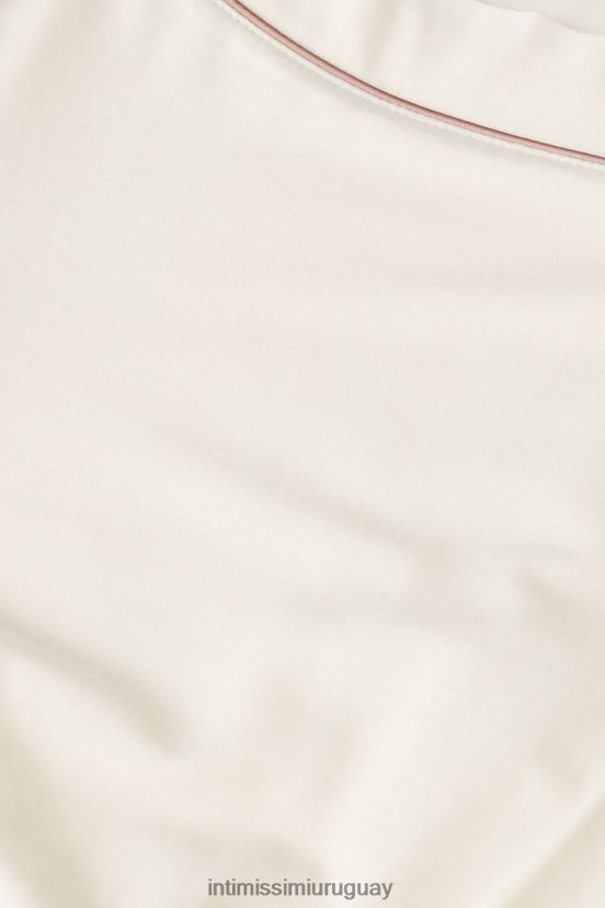 shorts de modal con ribete en contraste Intimissimi mujer 612i-marfil vainilla V806B81526 vestir
