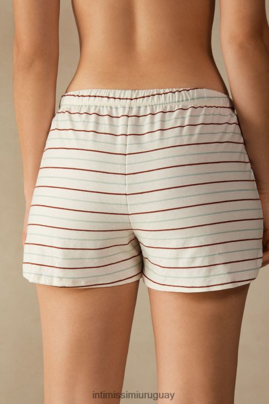 shorts de punto de algodón con jardín de especias Intimissimi mujer 004j-riga jardín de especias V806B81628 vestir