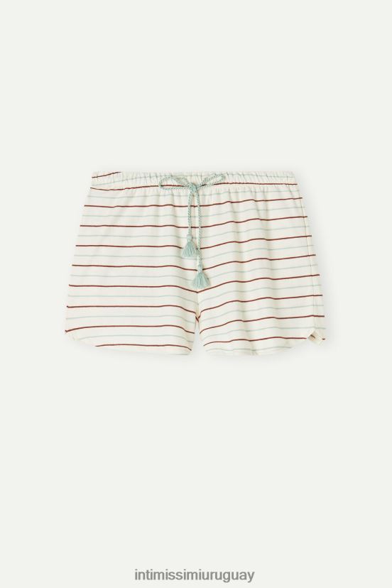 shorts de punto de algodón con jardín de especias Intimissimi mujer 004j-riga jardín de especias V806B81628 vestir
