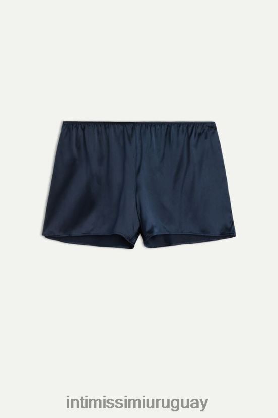 shorts lisos de satén de seda Intimissimi mujer 1467-azul intenso V806B81642 vestir