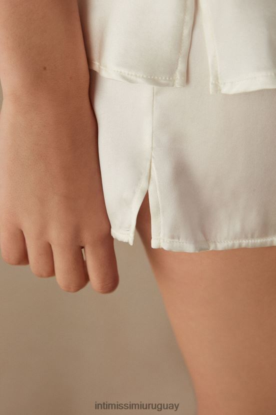 shorts lisos de satén de seda Intimissimi mujer 2127-blanco polvo V806B81674 vestir