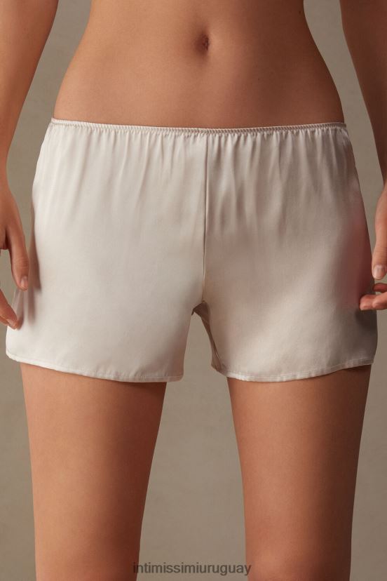 shorts lisos de satén de seda Intimissimi mujer 2280-seda rosa V806B81675 vestir