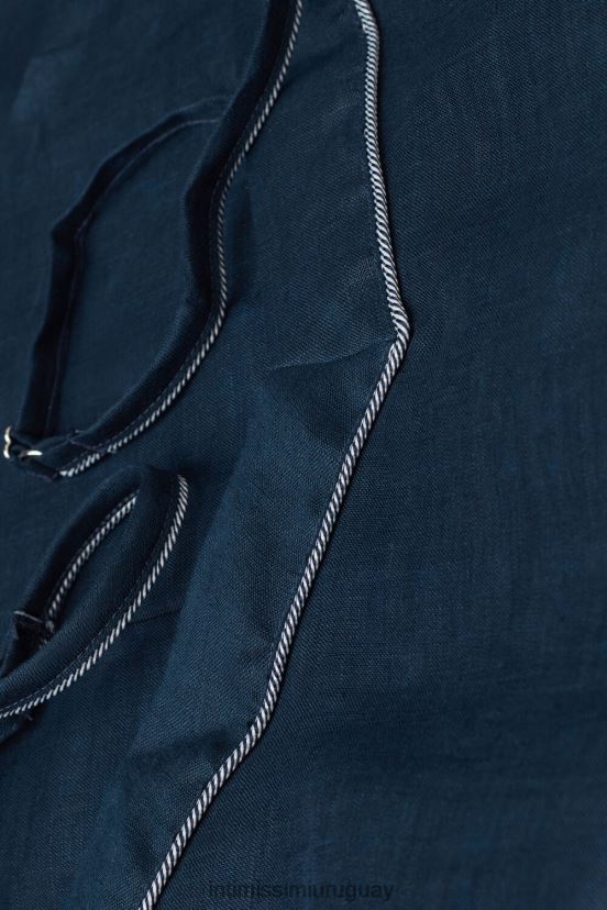 top de lino de noche para yate Intimissimi mujer 243j-azul marinero V806B81290 vestir