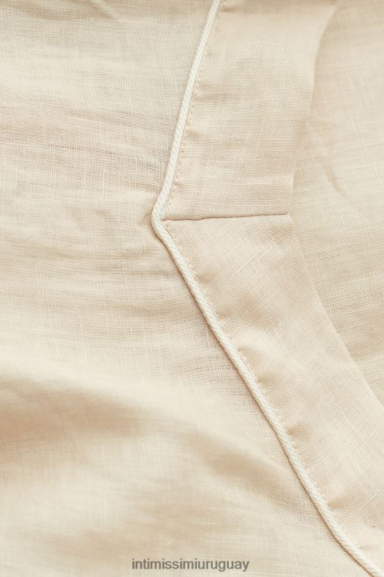 top de lino de noche para yate Intimissimi mujer 913i-cuerda beige V806B81284 vestir