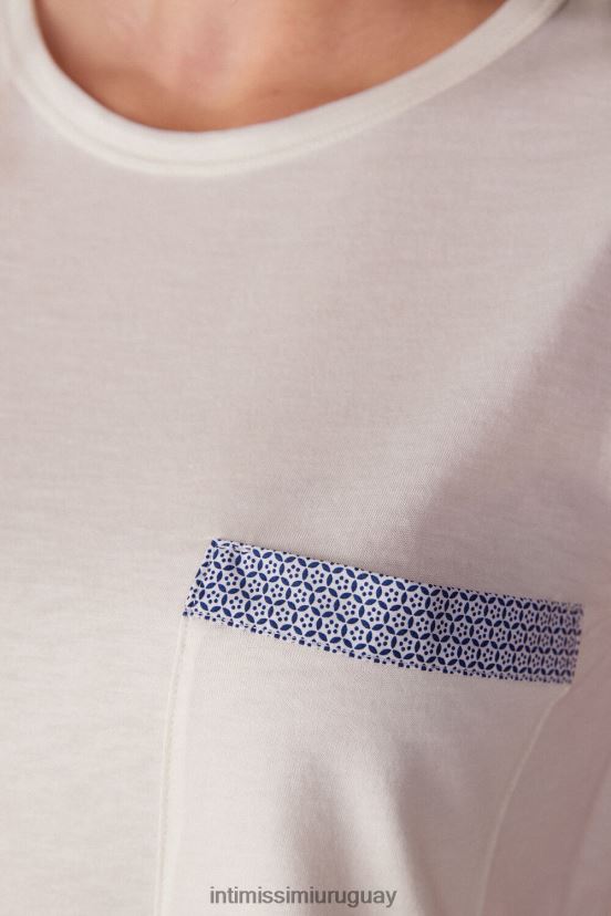 top sin mangas de algodón supima ultrafresh de santorini view Intimissimi mujer 2127-blanco polvo V806B81509 vestir