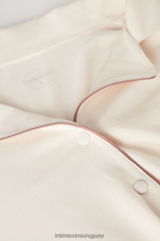 chaqueta micromodal de manga larga Intimissimi mujer 612i-marfil vainilla V806B81615 vestir