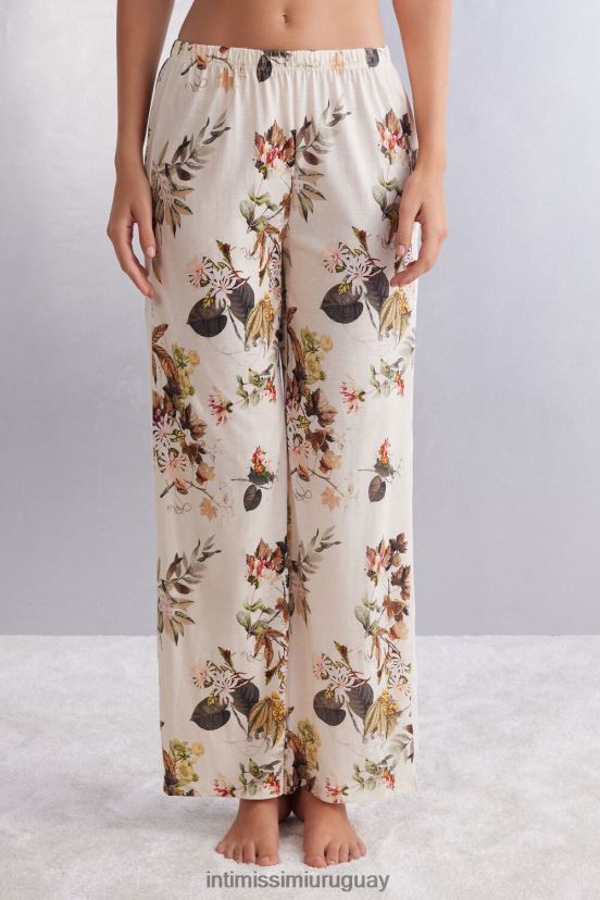 pantalón otoño botanic ultrafresh algodón supima Intimissimi mujer 999i-st.otoño botánica V806B81593 vestir