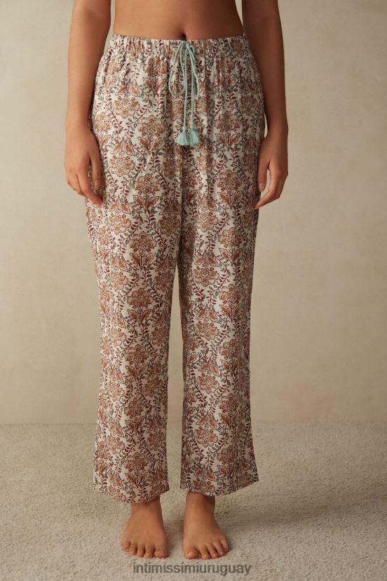 pantalones de algodón especias jardín Intimissimi mujer 994i-st.jardín de especias V806B81625 vestir