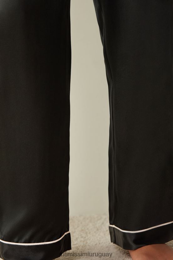 pantalones de raso de seda Intimissimi mujer 019-negro V806B81681 vestir