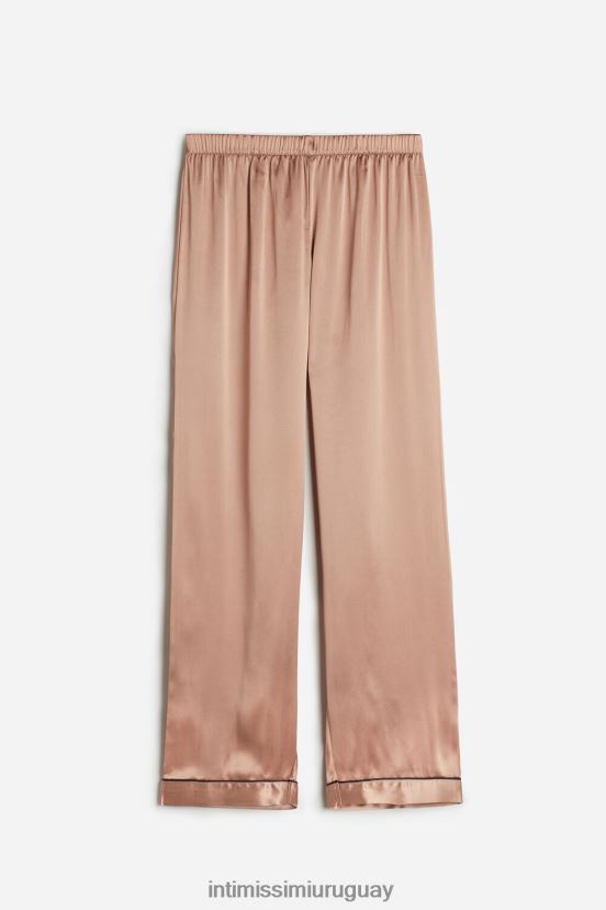 pantalones de raso de seda Intimissimi mujer 163i-rosa satinado V806B81665 vestir