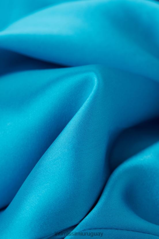 pantalones de raso de seda Intimissimi mujer 210j-turquesa digital V806B81569 vestir