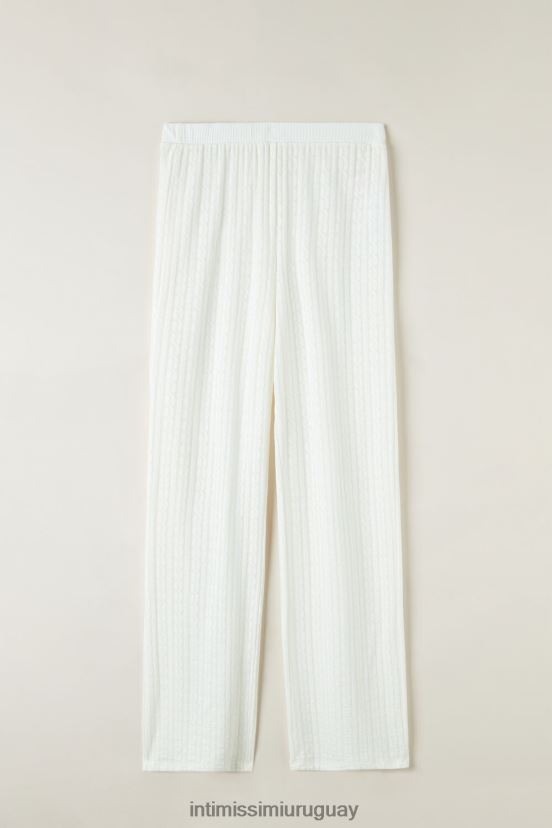 pantalones largos Heritage atemporales Intimissimi mujer 2127-blanco polvo V806B81601 vestir