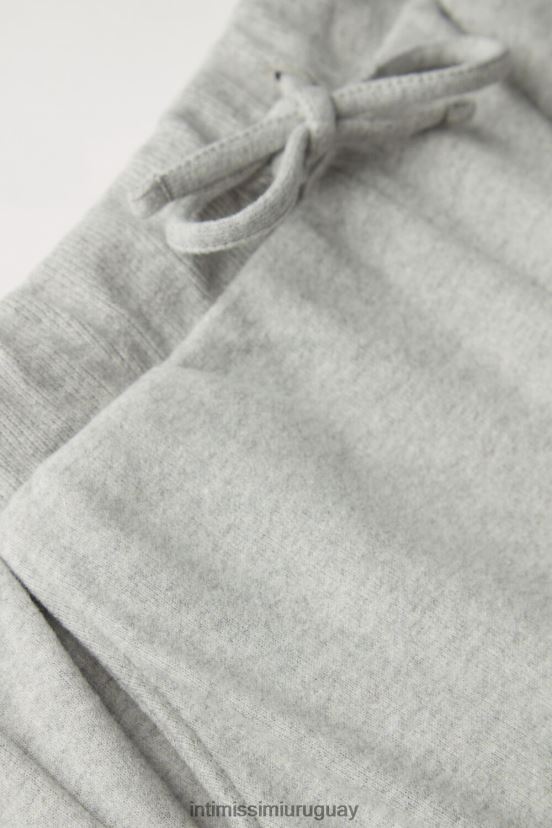 pantalones largos con puños en los tobillos Intimissimi mujer 5349-gris melange V806B81599 vestir