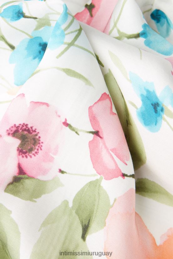 pantalones largos de satén con letras botánicas Intimissimi mujer 228j-impresión de letras botánicas V806B81558 vestir