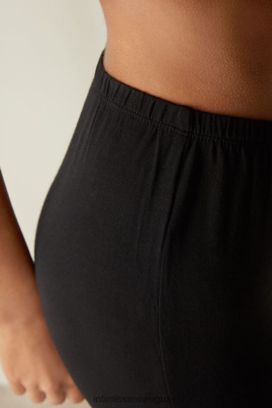 pantalones largos micromodal Intimissimi mujer 019-negro V806B81671 vestir