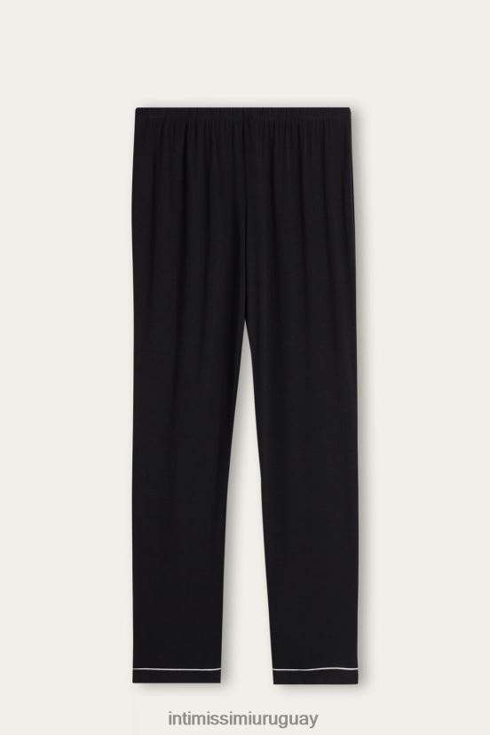 pantalones largos micromodal Intimissimi mujer 019-negro V806B81671 vestir