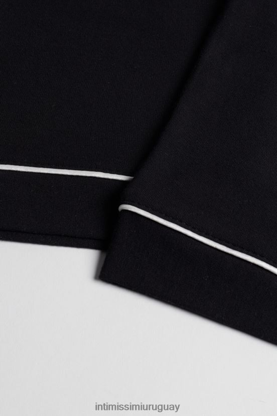 pantalones largos micromodal Intimissimi mujer 019-negro V806B81671 vestir