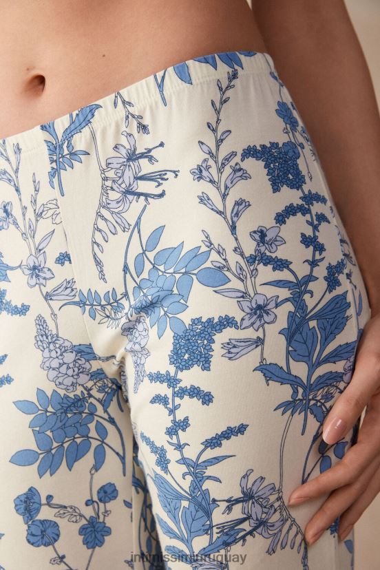 sentirse bella pantalones largos de modal Intimissimi mujer 222j-sensación hermosa impresión V806B81548 vestir