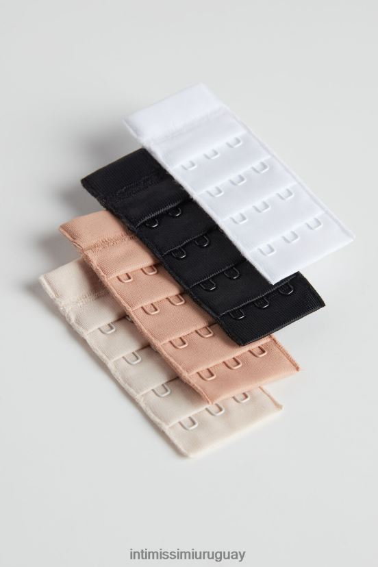 extensores de espalda de sujetador con 3 ganchos Intimissimi mujer 880i-blanco/negro/beige suave/rosa seda V806B8606 ropa interior