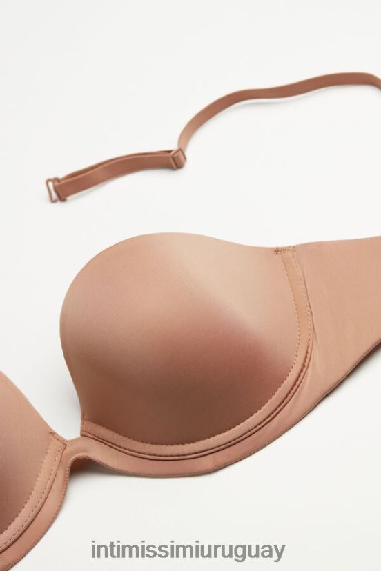 sujetador bandeau anna de microfibra ultraligero Intimissimi mujer 417i-beige medio V806B8731 ropa interior