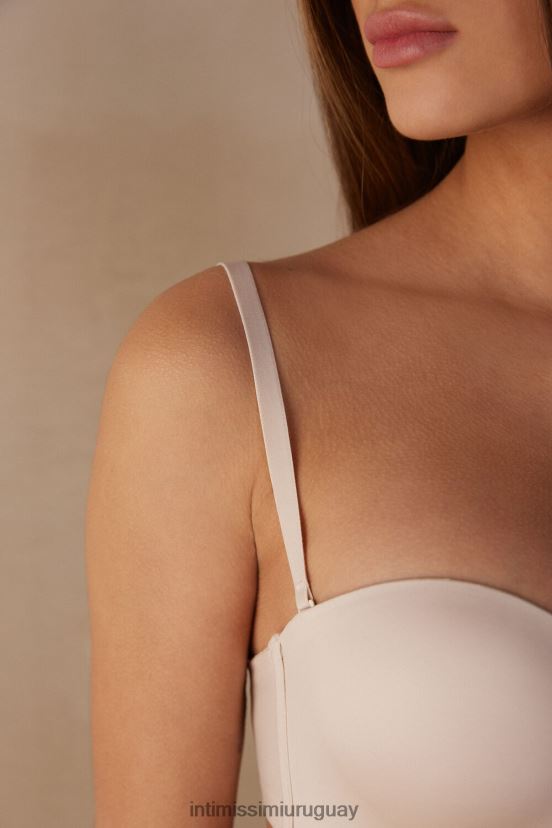sujetador bandeau de microfibra ultraligero gioia Intimissimi mujer 2280-seda rosa V806B8515 ropa interior
