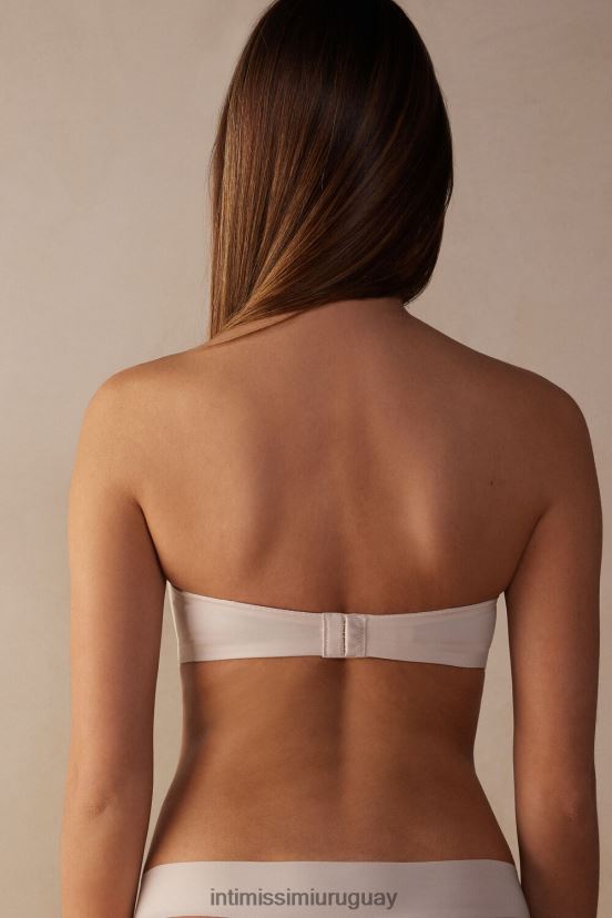 sujetador bandeau de microfibra ultraligero gioia Intimissimi mujer 2280-seda rosa V806B8515 ropa interior