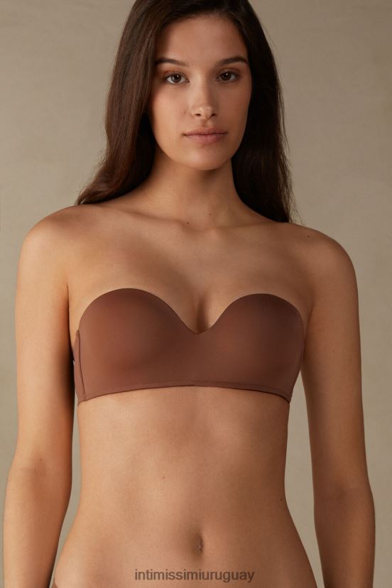 sujetador bandeau gioia Intimissimi mujer 502i-beige oscuro V806B8730 ropa interior