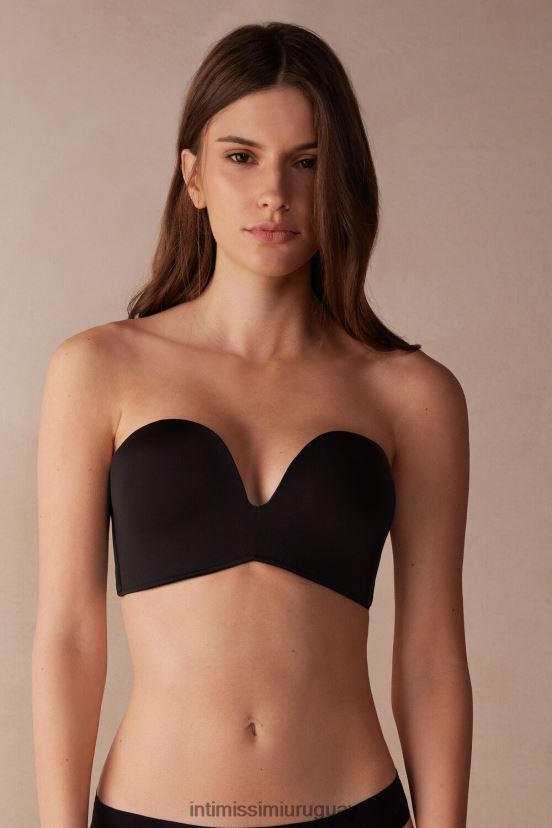 sujetador bandeau laura de microfibra ultraligero Intimissimi mujer 019-negro V806B8494 ropa interior