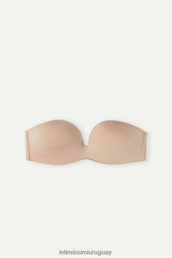 sujetador bandeau laura de microfibra ultraligero Intimissimi mujer 044-beige suave V806B8469 ropa interior