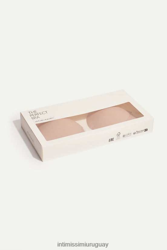 sujetador sin tirantes con relleno graduado y escote delantero Intimissimi mujer 044-beige suave V806B8519 ropa interior