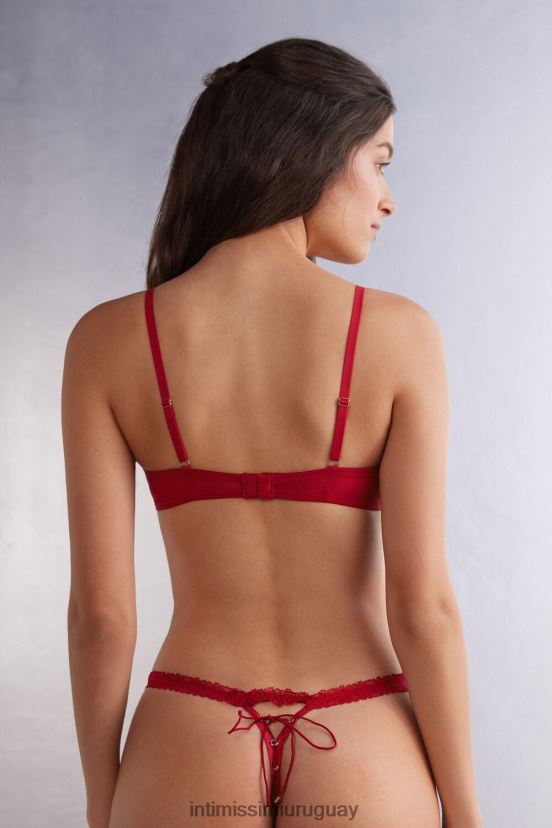Fantasías pecaminosas sujetador balconette elena Intimissimi mujer 9888-lacre rojo V806B8466 ropa interior