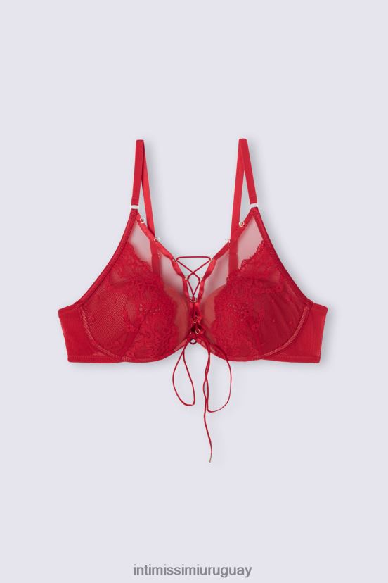 Fantasías pecaminosas sujetador balconette elena Intimissimi mujer 9888-lacre rojo V806B8466 ropa interior