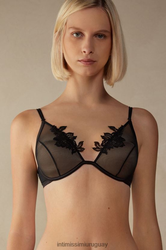 Layers of Lust sujetador balconette Elena Intimissimi mujer 019-negro V806B8632 ropa interior