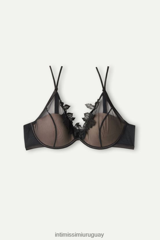 Layers of Lust sujetador balconette Elena Intimissimi mujer 019-negro V806B8632 ropa interior