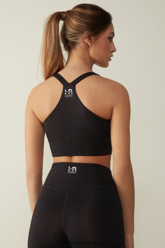 en acción sujetador superior Intimissimi mujer 019-negro V806B8747 ropa interior