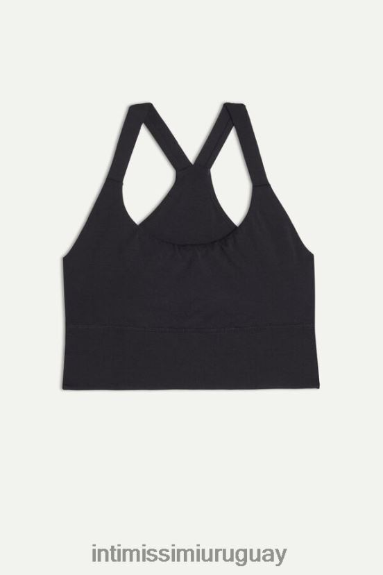 en acción sujetador superior Intimissimi mujer 019-negro V806B8747 ropa interior