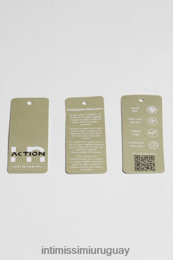 en acción sujetador superior Intimissimi mujer 019-negro V806B8747 ropa interior