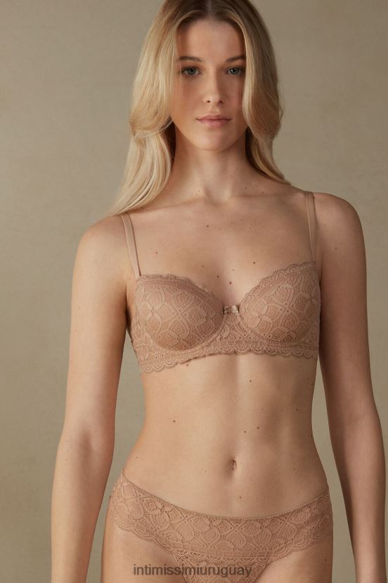 sujetador balconette de encaje sofia Intimissimi mujer 044-beige suave V806B8652 ropa interior