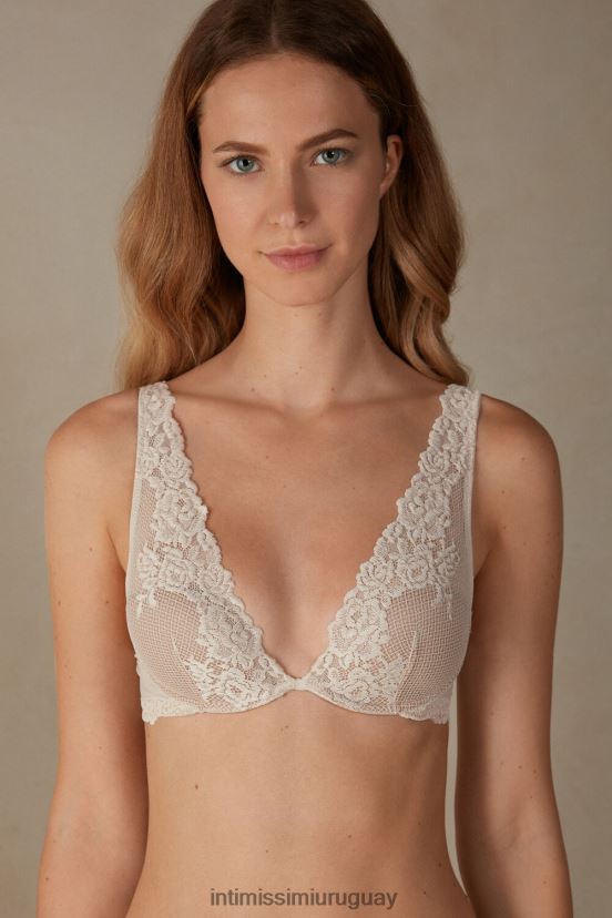 sujetador balconette elena flores bonitas Intimissimi mujer 2280-seda rosa V806B8621 ropa interior