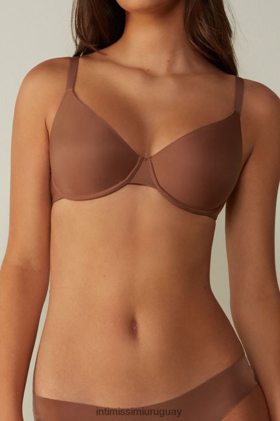 sujetador balconette francesca ultraligero de microfibra Intimissimi mujer 502i-beige oscuro V806B8698 ropa interior