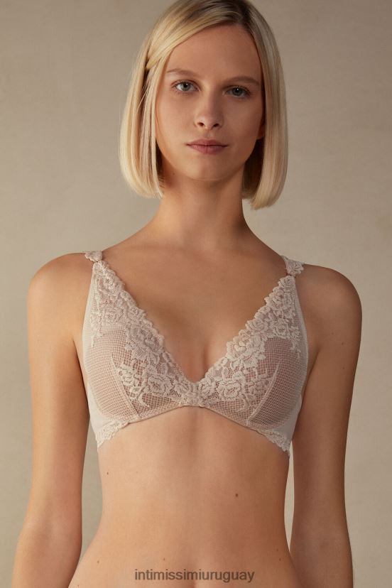 sujetador balconette giorgia flores bonitas Intimissimi mujer 2280-seda rosa V806B8635 ropa interior