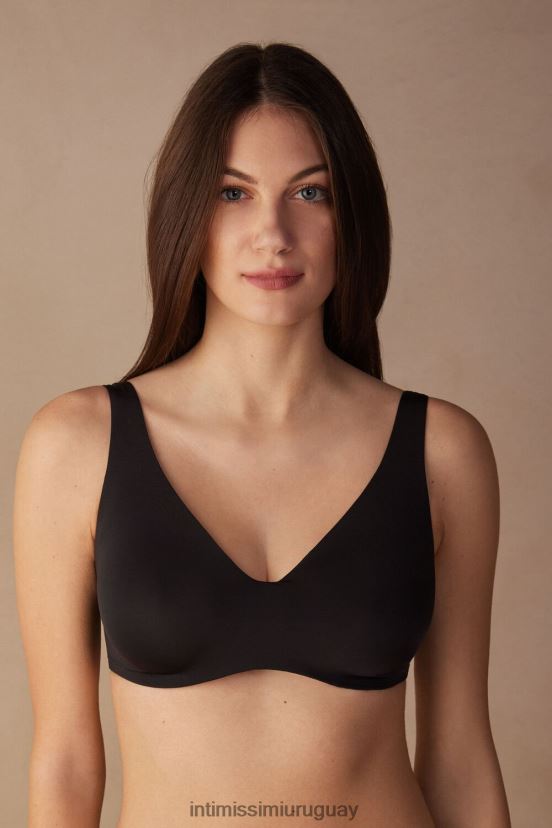 sujetador balconette greta de microfibra ultraligero Intimissimi mujer 019-negro V806B8611 ropa interior