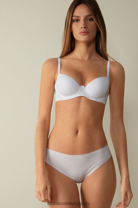 sujetador balconette sofia de microfibra con relleno Intimissimi mujer 001-blanco V806B8825 ropa interior