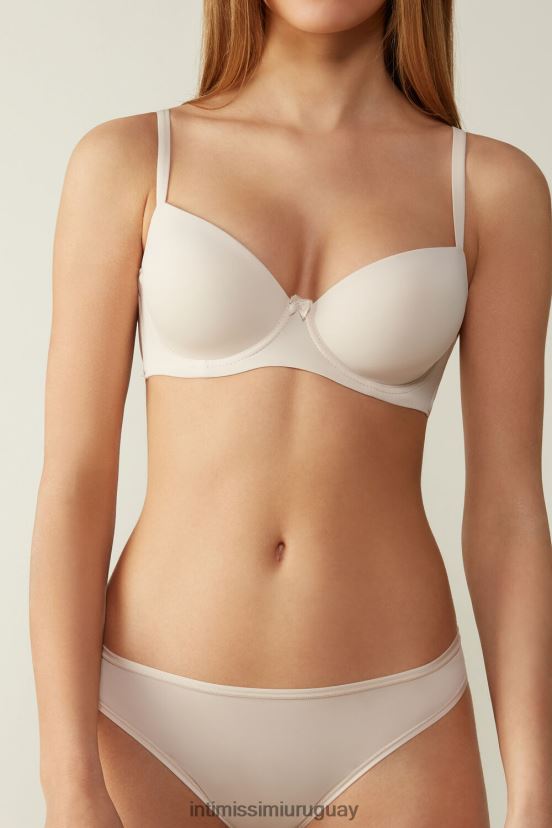 sujetador balconette sofia de microfibra con relleno Intimissimi mujer 2280-seda rosa V806B8728 ropa interior