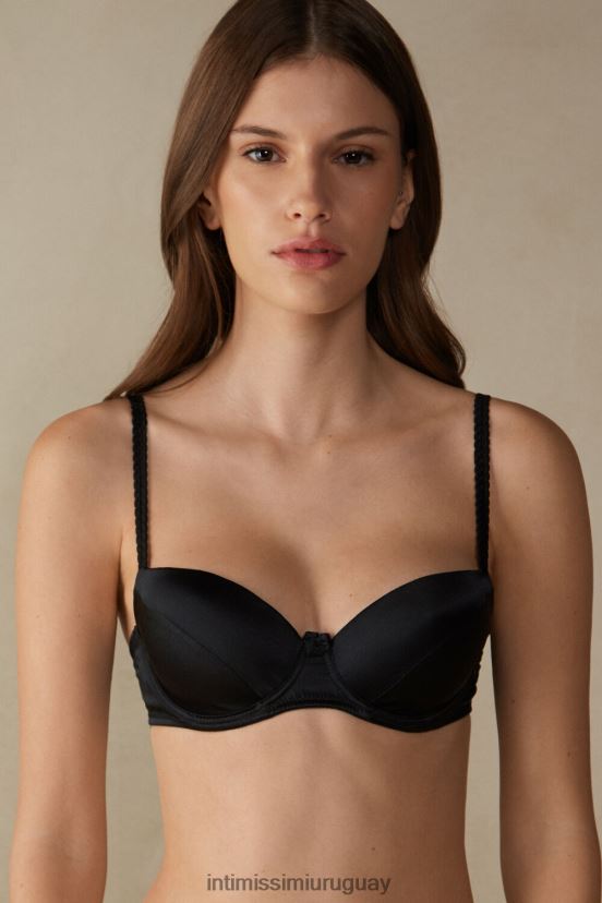 sujetador balconette sofia de seda Intimissimi mujer 019-negro V806B8628 ropa interior
