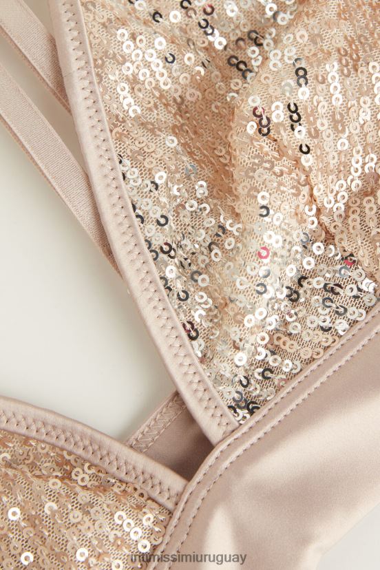 sujetador triangular con encanto brillante Intimissimi mujer 237j-natural/plata V806B8535 ropa interior