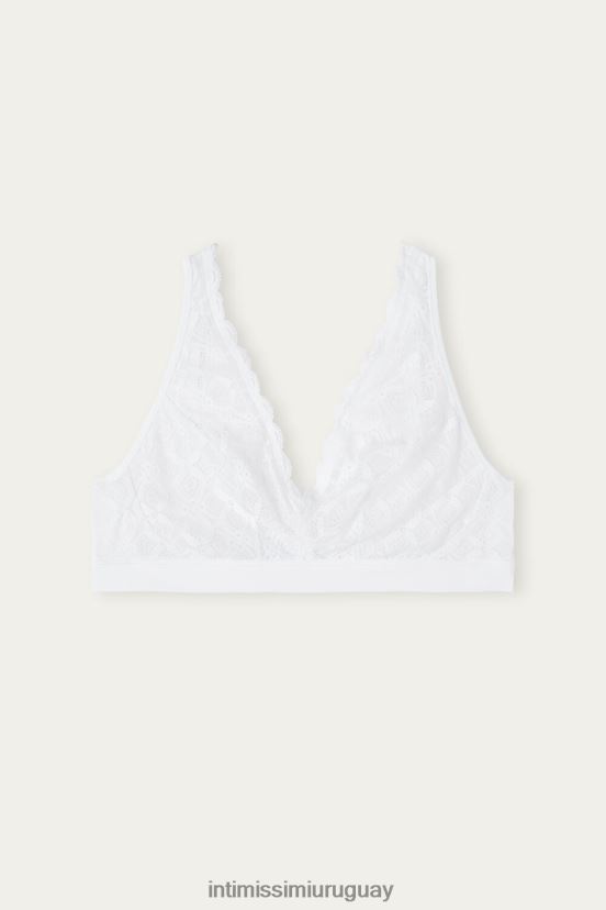 sujetador triangular de encaje lara Intimissimi mujer 001-blanco V806B8668 ropa interior