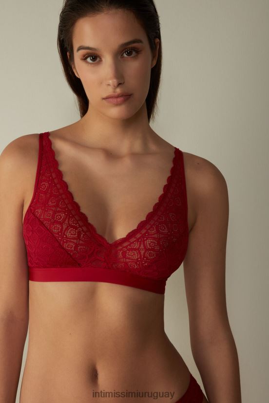 sujetador triangular de encaje lara Intimissimi mujer 1473-rojo V806B8664 ropa interior